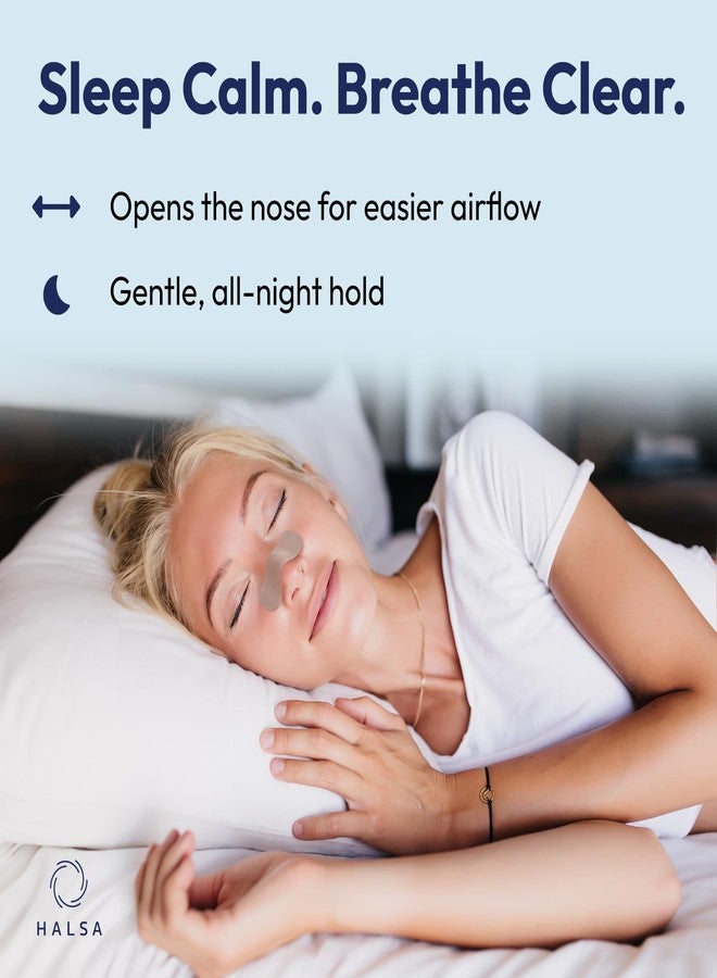 Halsa Nasal Breathing Strips – 30 Count Extra Strength Nose Strips for Snoring, Sleep & Better Airflow – Strong Adhesion, Sweat Resistant, All-Day Comfort - Image 3